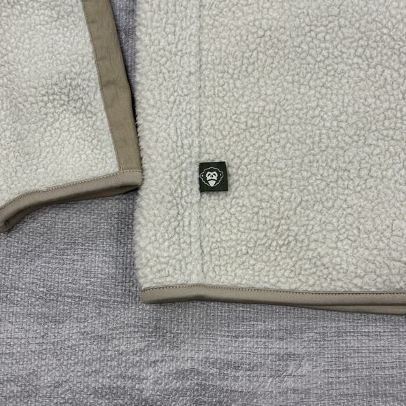 Howler Brothers Men’s S Chisos Fleece Jacket Oatmeal Cream Hiking Outdoor EUC - Picture 11 of 15